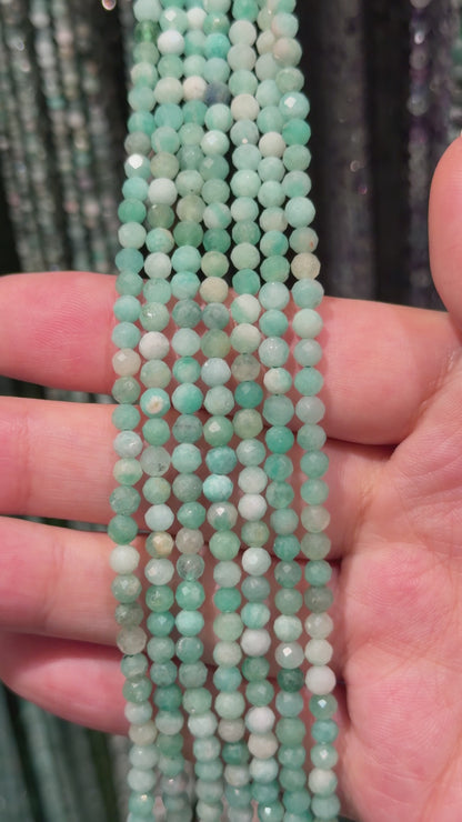 Fil de perles facettées Emeraude