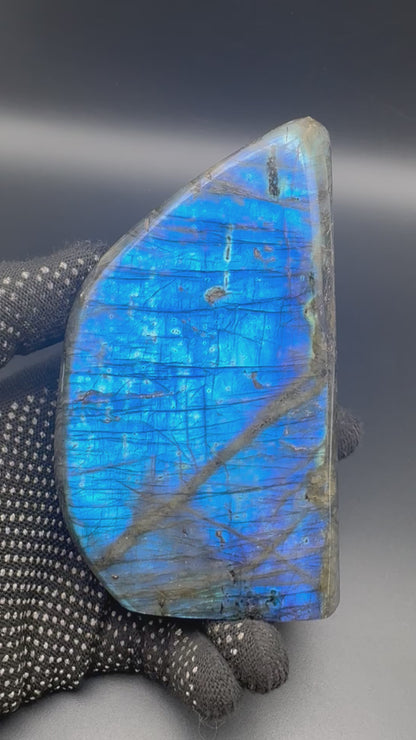 Labradorite flashy forme libre AAA (Lot 30) 815g 12x6x5cm