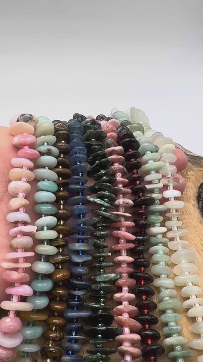 Fil de pierre baroque 5x12 mm (27 pierres disponibles)