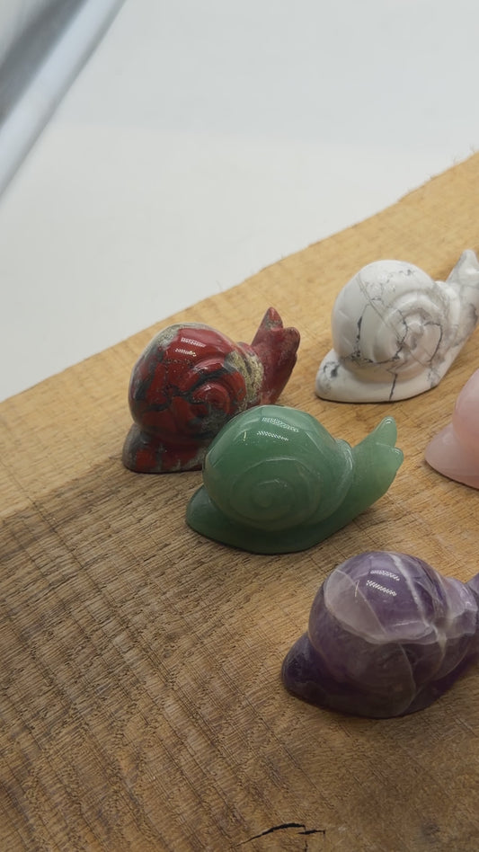 Figurines de Escargot 5x3 cm (7 pierres disponible)