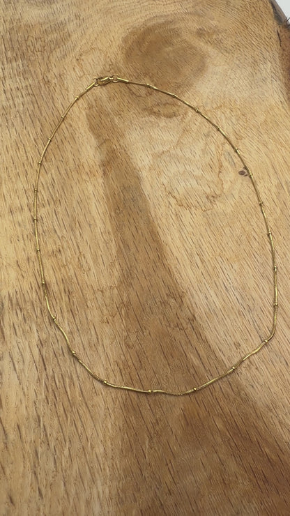 10 chaînes en acier inoxydable dorée modèle 2 B