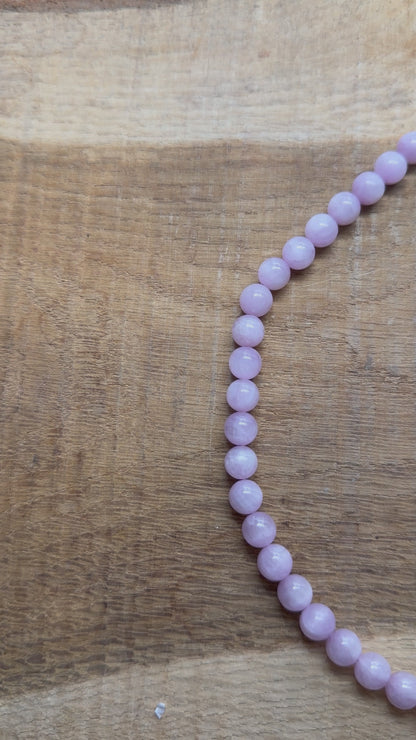 Collier boule Kunzite AAA