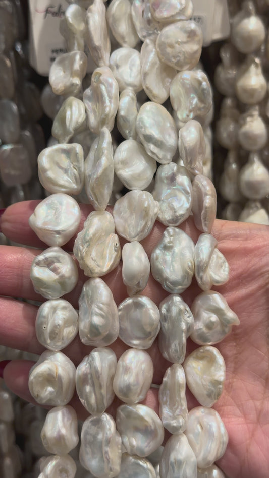 Fil de perle d’eau douce 14x23 mm [118]