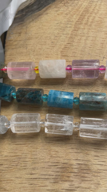 Fil de perle 10x14 mm en pierre naturelle (10 pierres disponible)