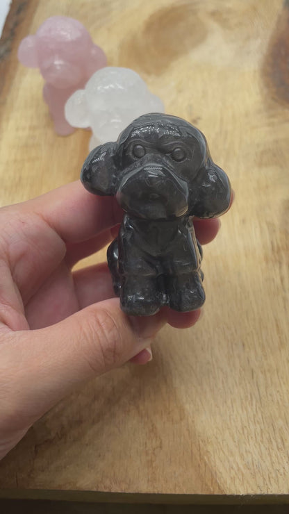 Figurine chien Caniche