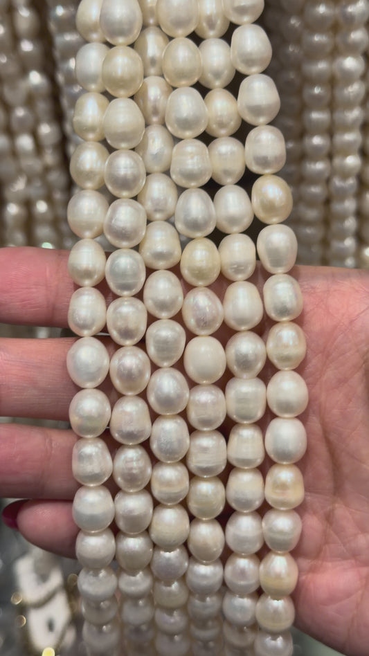 Fil de perle d’eau douce 8-10mm [83]