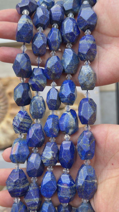 Fil de perle forme libre Lapis 18x25 mm (référence 122)