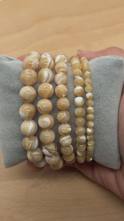 Bracelet Nacre dorée A