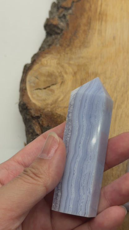 Lot de pointe en Calcédoine bleue AAA — 300 g