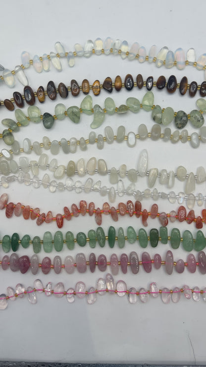 Natural Stone Bead Strand 8x19 mm (29 beads available)
