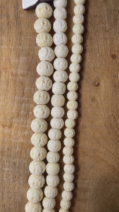 Fil de perle os de buffle