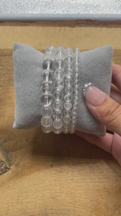 Bracelet Cristal de roche (avec inclusion)