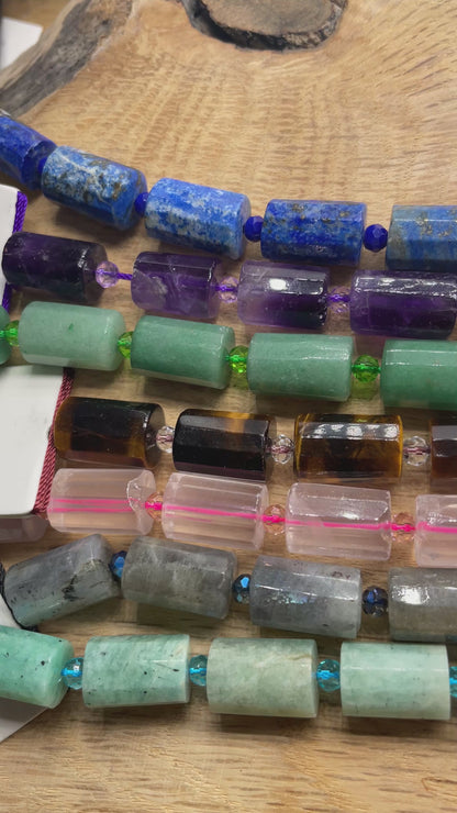 Fil de perle 10x14 mm en pierre naturelle (10 pierres disponible)