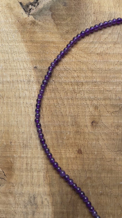 Collier Pendentif en améthyste avec pierre Zircon couleur aléatoire (8 formes disponible)