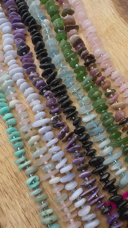 Fil de pierre baroque 5x12 mm (27 pierres disponibles)