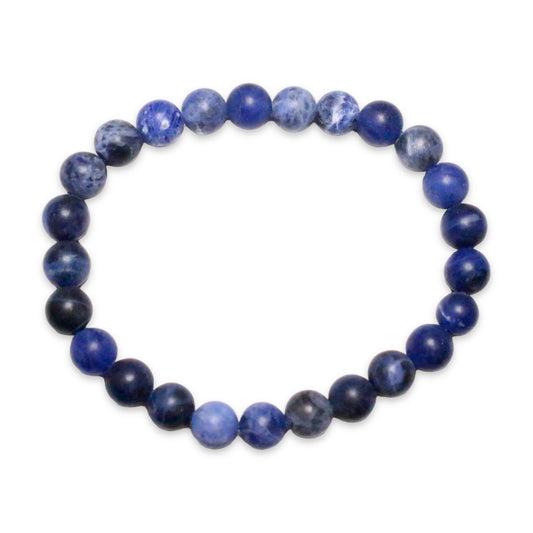 Mat sodalite bracelet