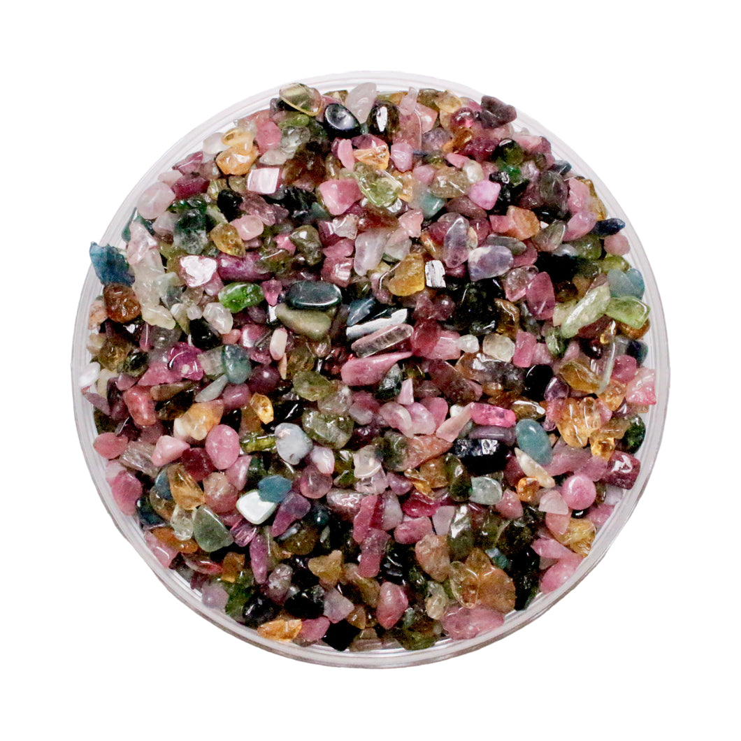 Mini multicolored tourmaline stone
