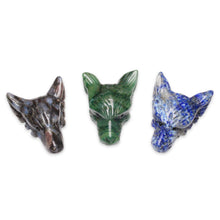 Load image into Gallery viewer, Wolf&#39;s head pendant
