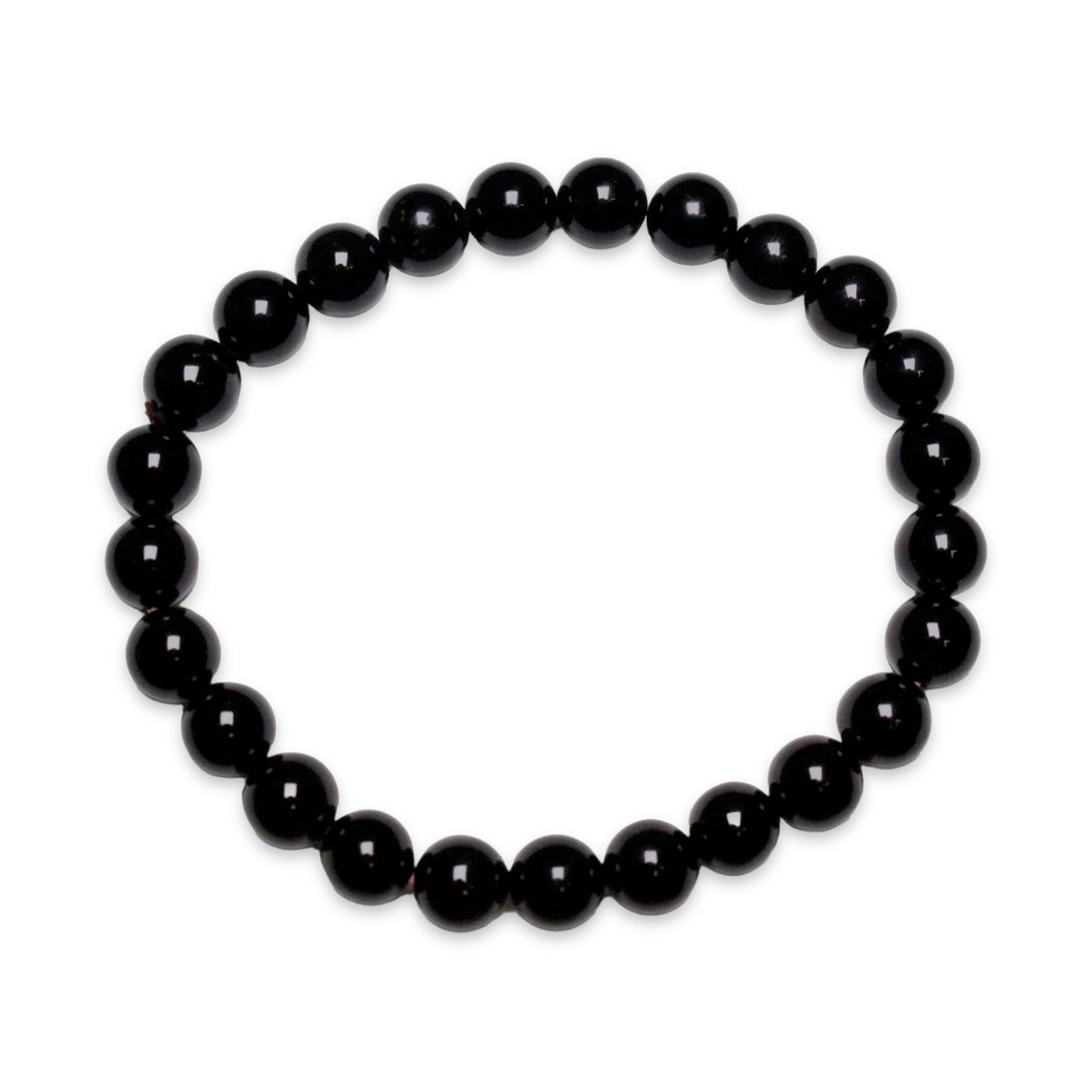 Men's black onyx bracelet