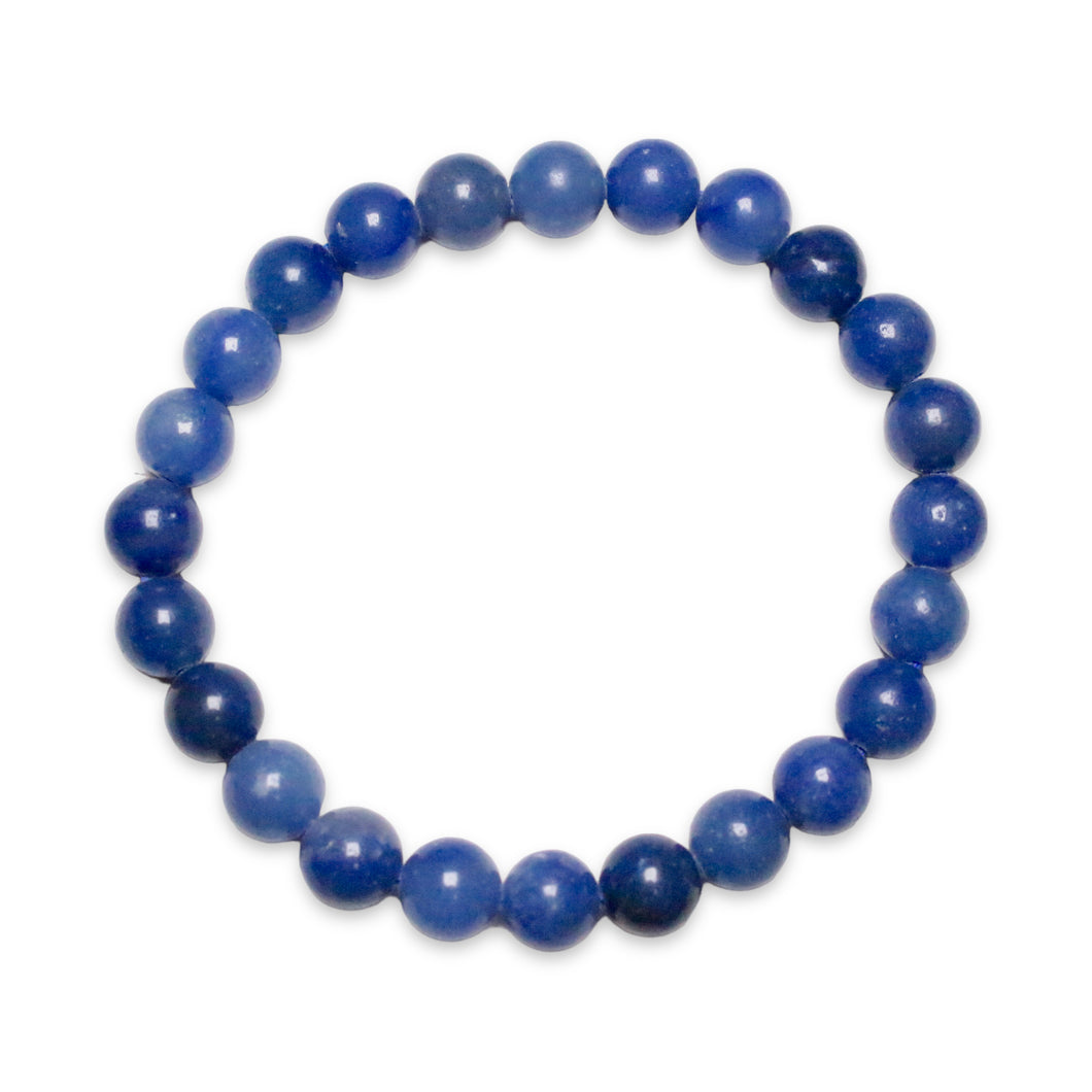 Blue adventurine bracelet man size