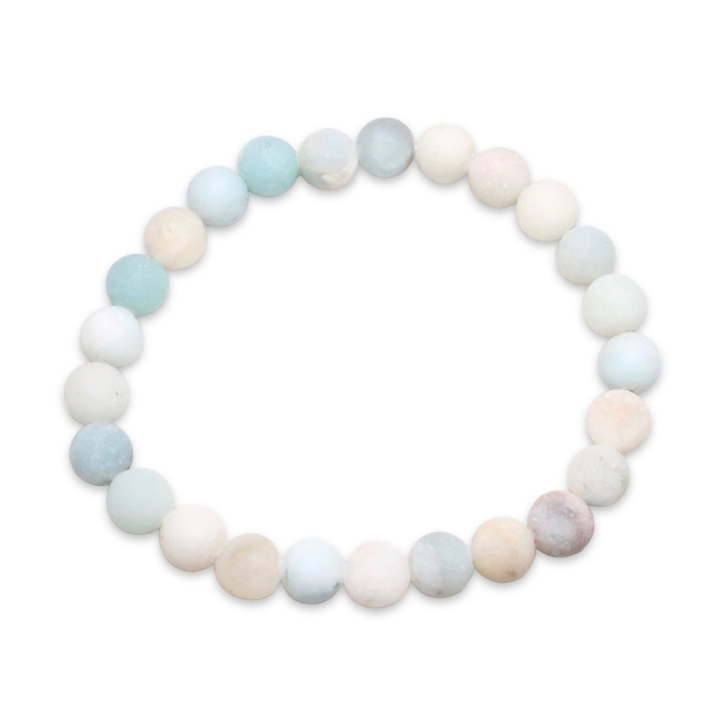 Bracelet Amazonite A mat taille homme