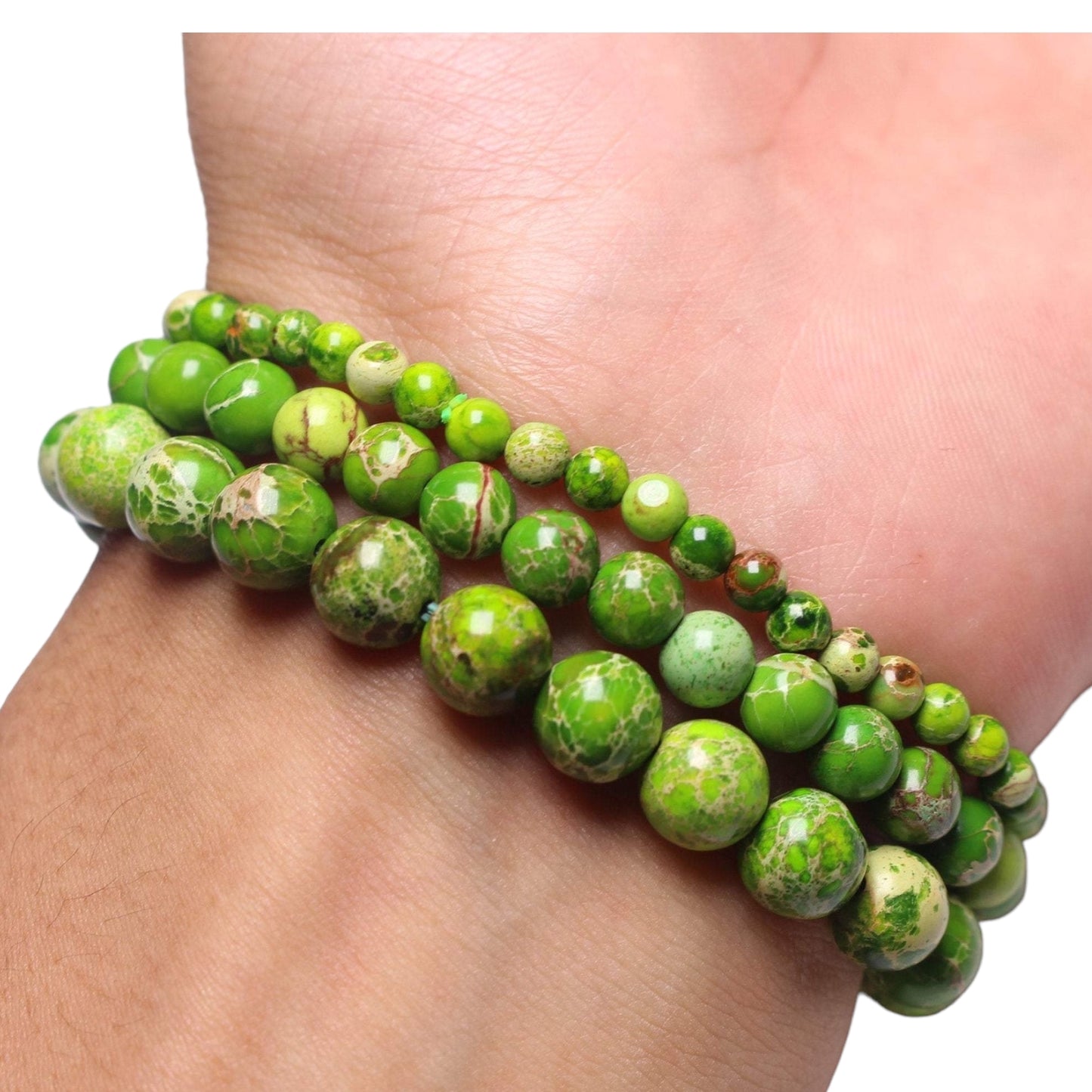 Imperial green jasper bracelet