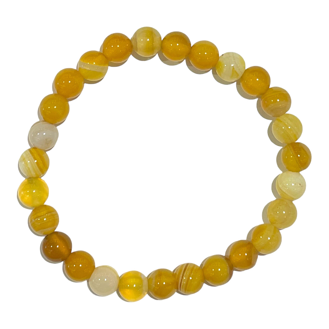 Yellow Agate children's bracelet