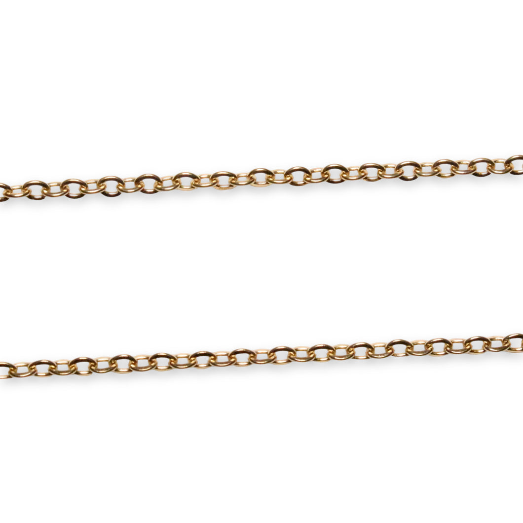 10 chaînes en acier doré inoxydable (1-0.4)D