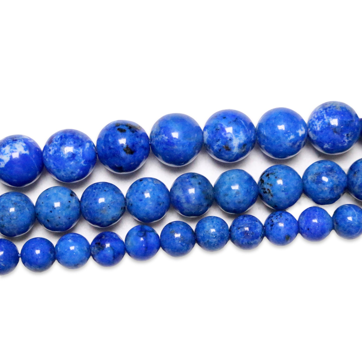 Fil de perle Lapis lazuli claire A+