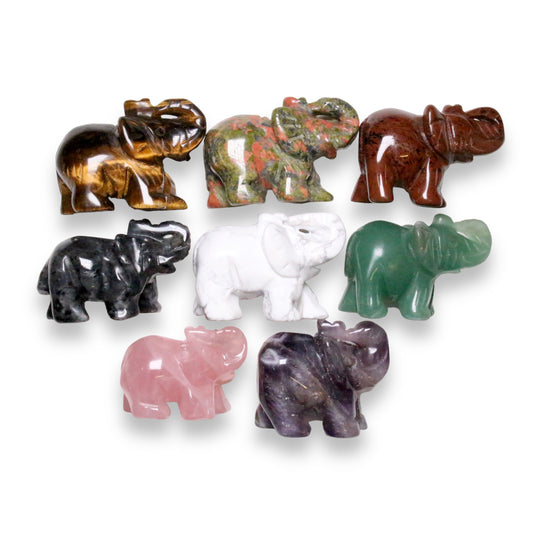 Natuurlijke stenen olifant per eenheid