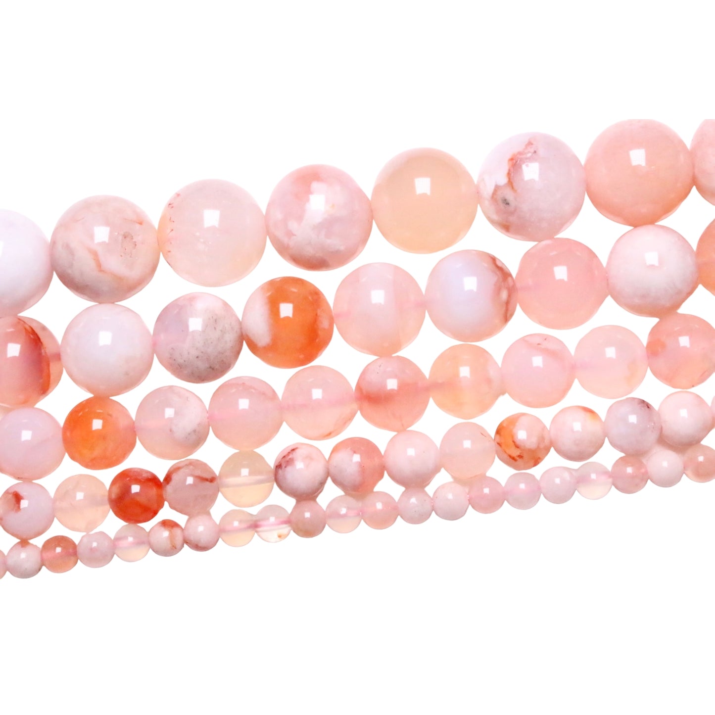 Roze Calcédonian Pearl Wire