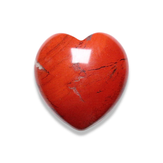 Red jasper heart per unit