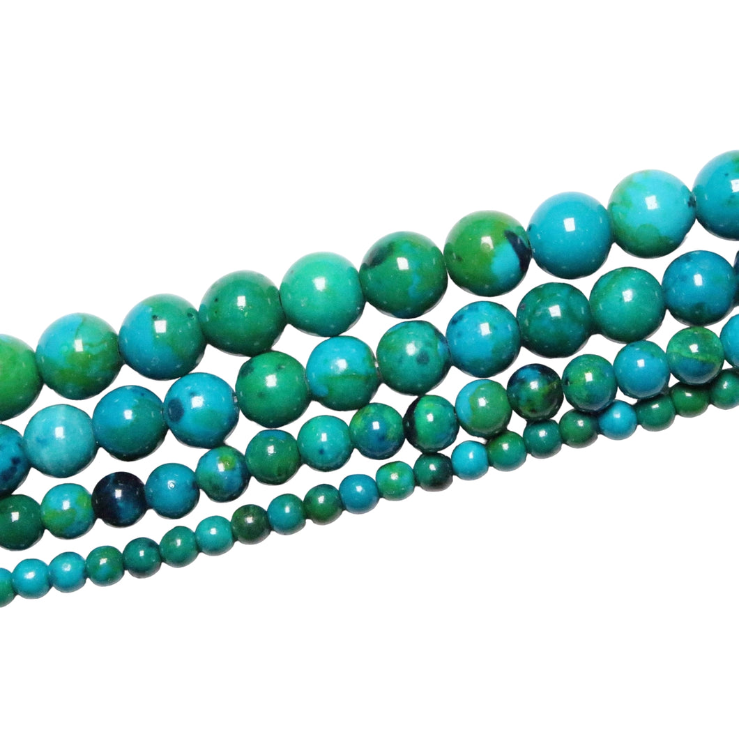 Tinted chrysocolle pearl wire