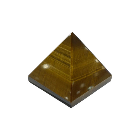 Tiger eye pyramid