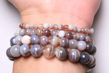 Load image into Gallery viewer, Gray Botswana Agate Bracelet
