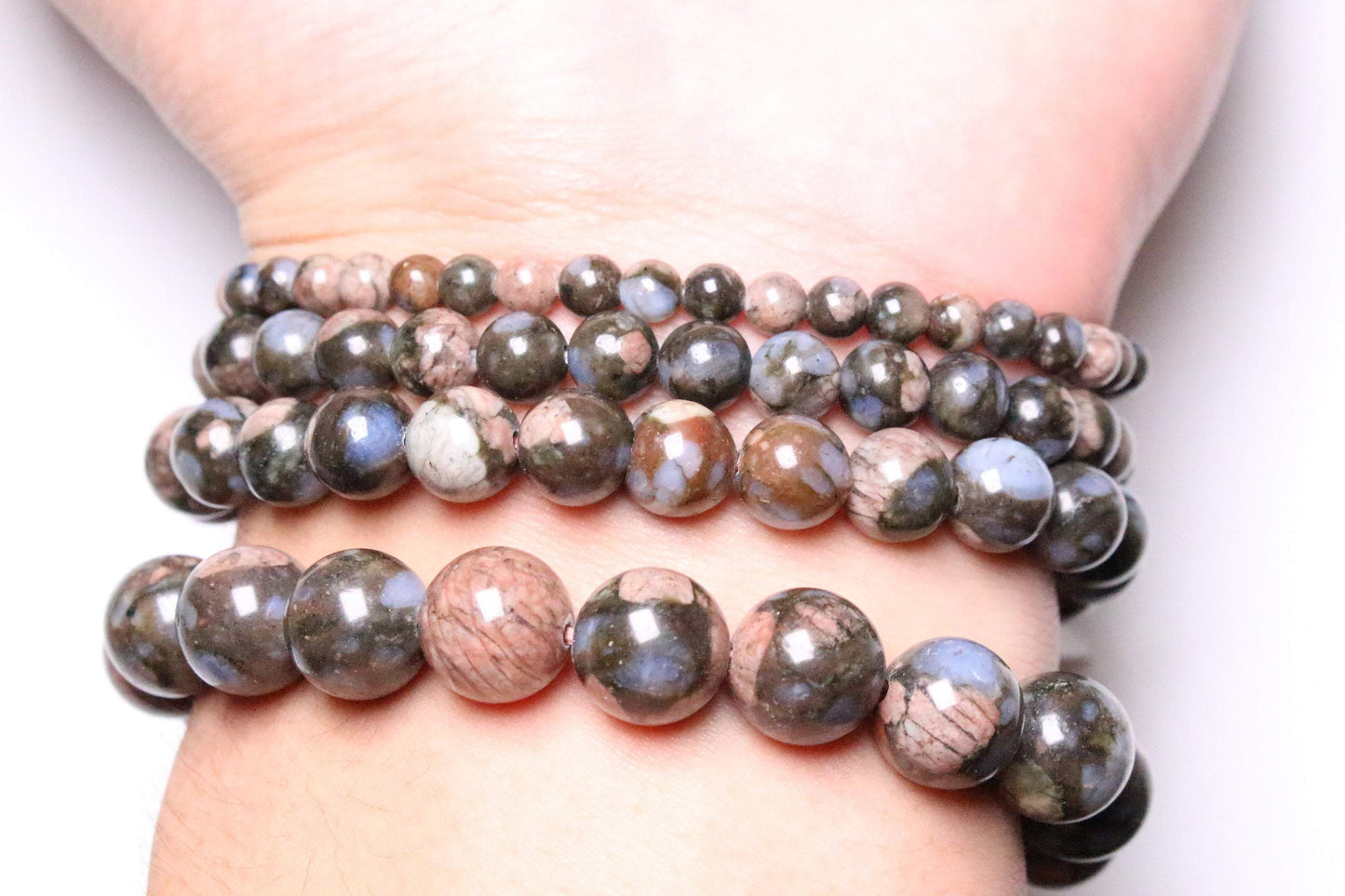Dendritic opal bracelet