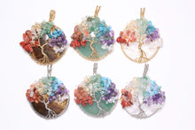 Load image into Gallery viewer, Pendant Tree of Life 7 Chakras
