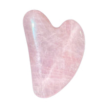 Load image into Gallery viewer, Gua sha rose quartz heart
