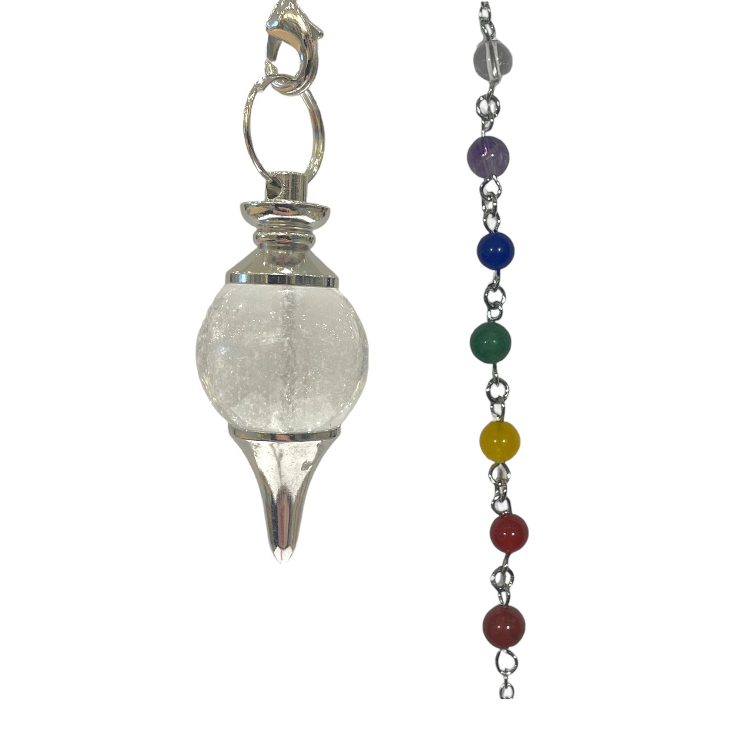 Pendulum 7 rock crystal chakras