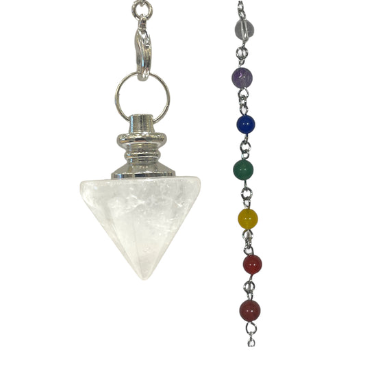 Pendulum 7 rock crystal chakras