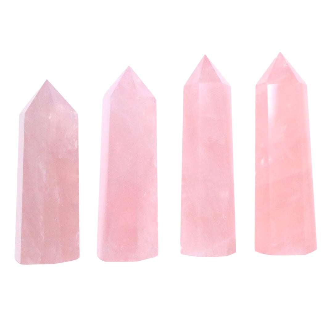 Rose quartz point per kg