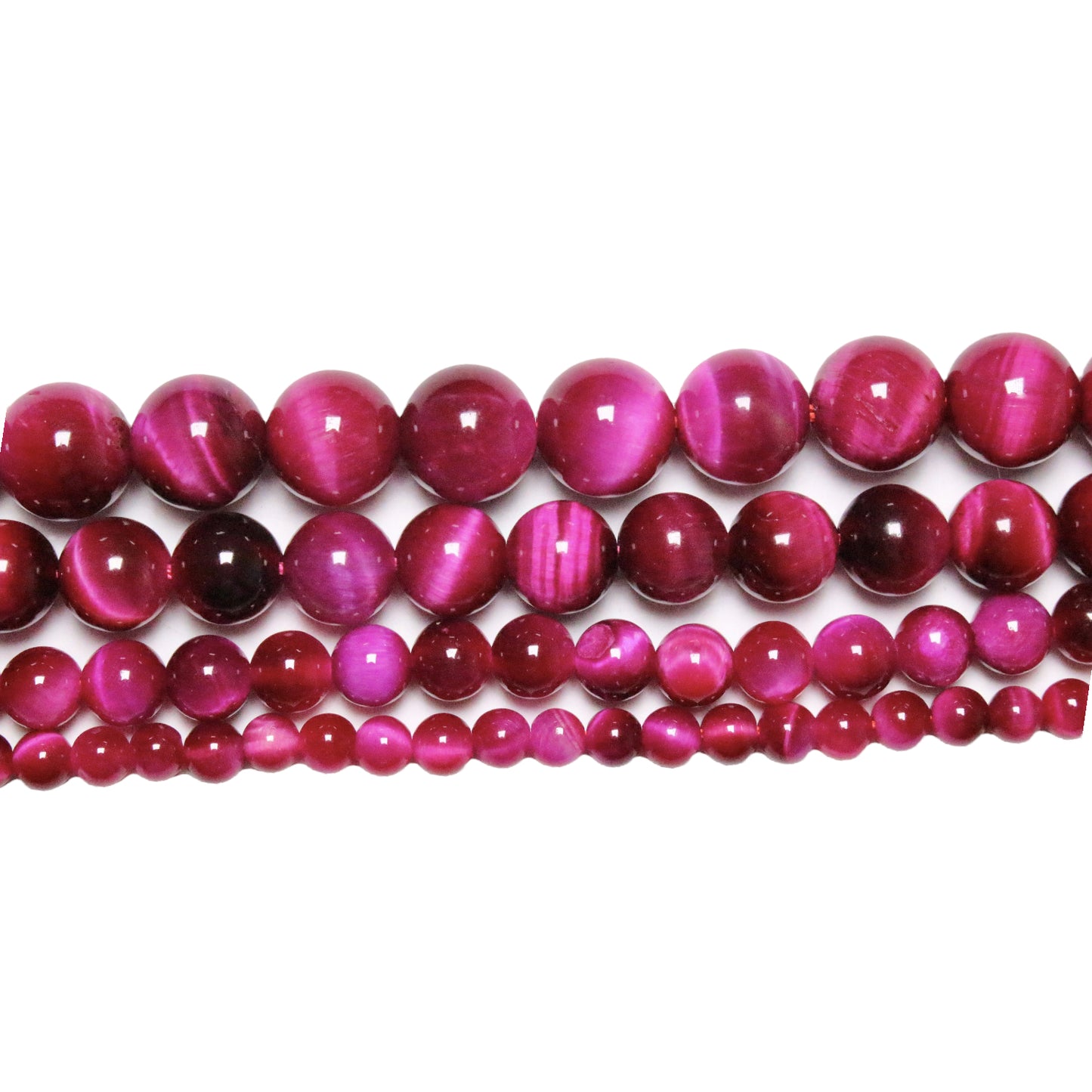 Tinted pink tiger pearl wire