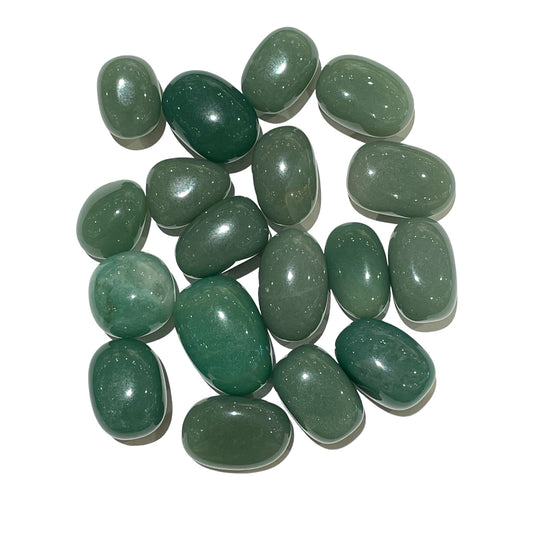 Stone rolled in green adventurine