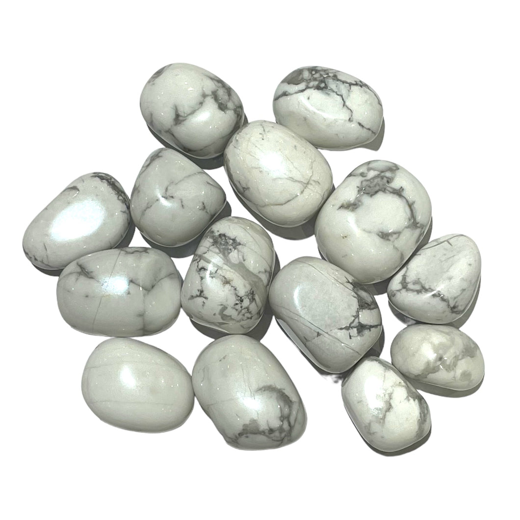 Rolled stone Howlite