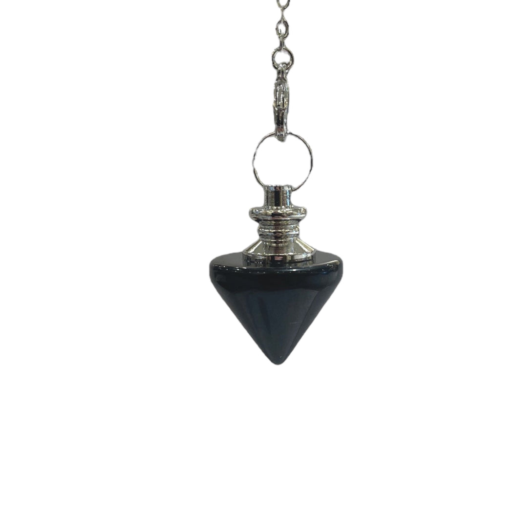 Pendule toupie Obsidienne noire